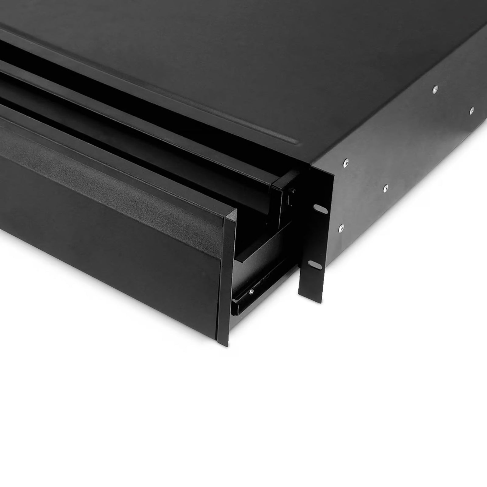 Adam Hall 874E03D ERGO Series 19" Rack Drawer 2U with Integrated 1U Internal Drawer, Steel