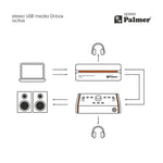 Palmer River PSPREE Active Stereo USB-C Media DI Box with 18 V DC External Power