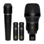 Lewitt BEATKIT 4-Piece Drum Microphone Kit with Mounts and Windscreens for Stage and Studio