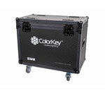 Colorkey CKU-9065 Flight Case for 2 Creator Nova Prime Moving Head Fixtures with Accessory Compartment