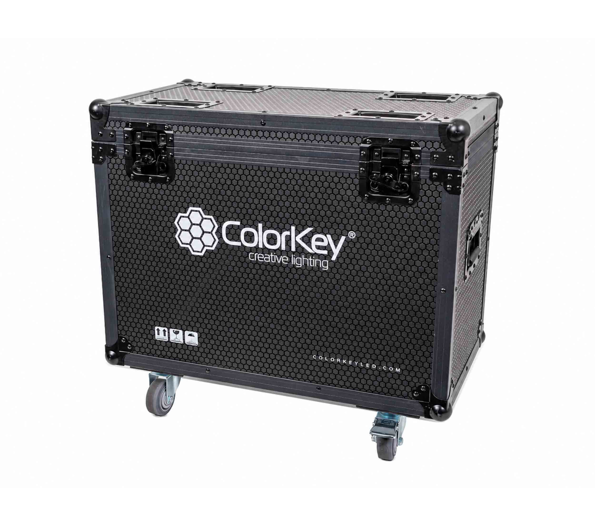 Colorkey CKU-9065 Flight Case for 2 Creator Nova Prime Moving Head Fixtures with Accessory Compartment