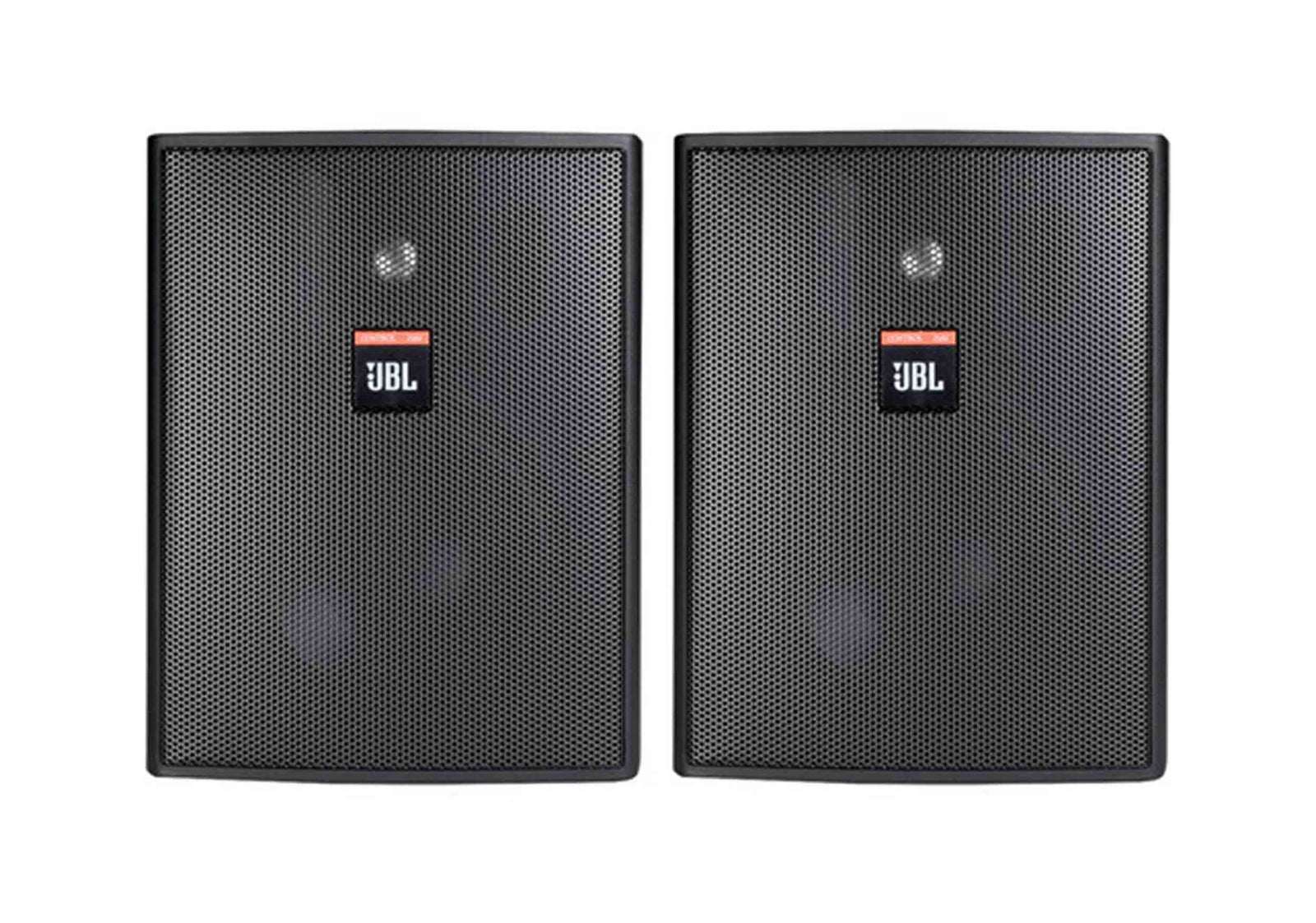 JBL CONTROL 25AV, 5.25" Two Way 200W Shielded Indoor/Outdoor Loudspeaker in Pair - Black