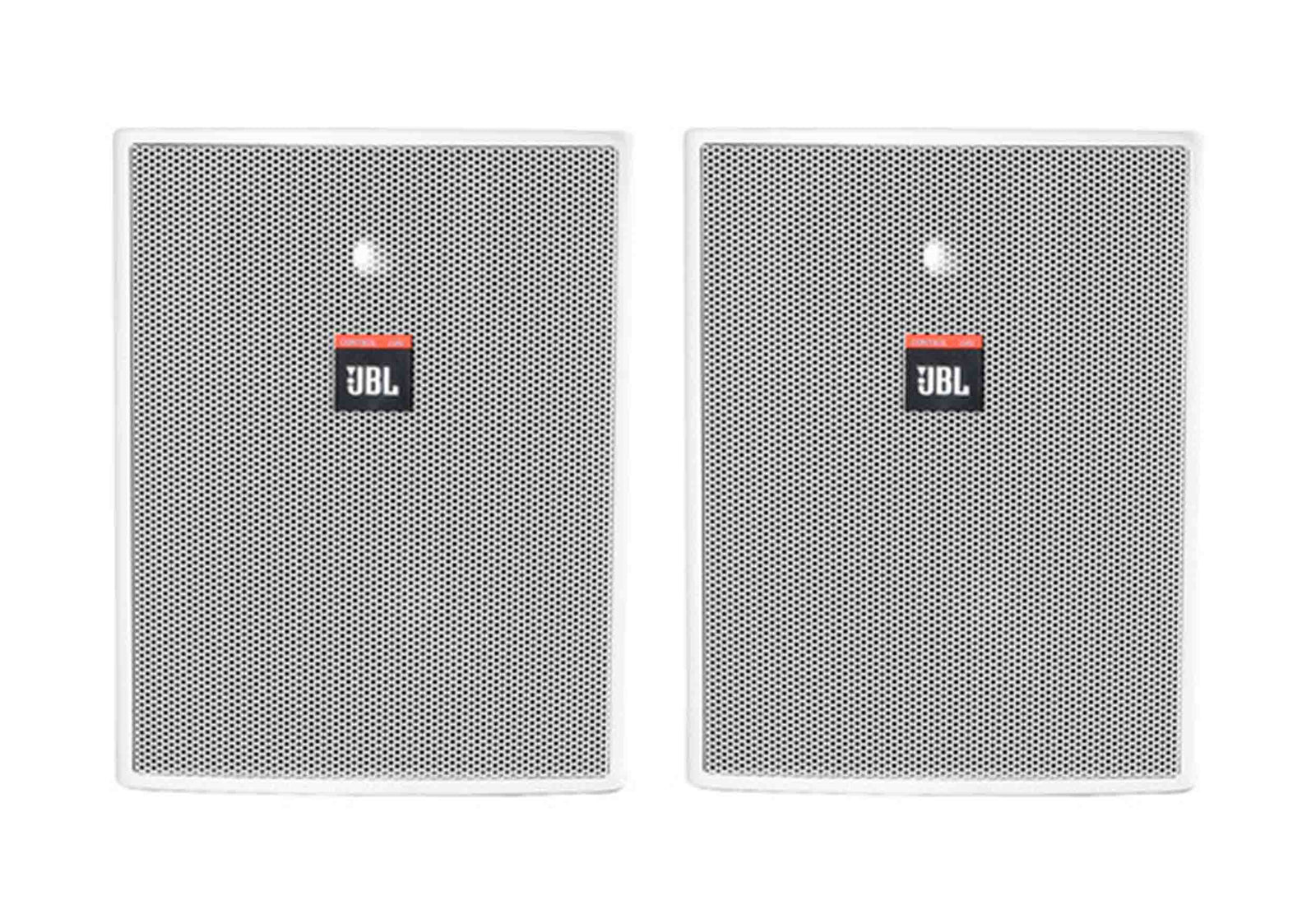 JBL Control 25AV-WH, 5.25" 2-Way Passive 70V/100V Loudspeakers Pair - White