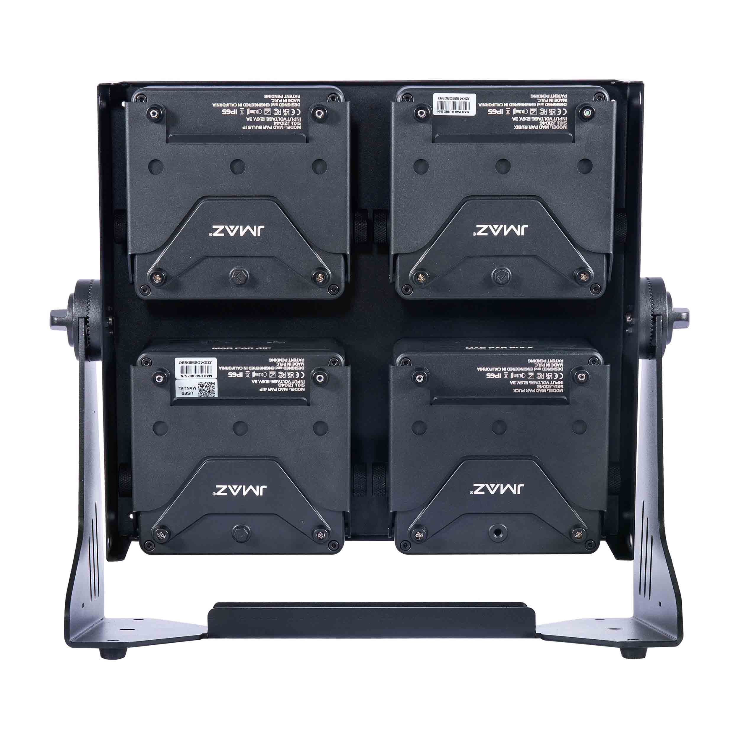 JMAZ JZ1058, MAD PAR 4SQUARE Steel Frame for 4 MAD PAR LED Wash Light with Speaker Stand Mount