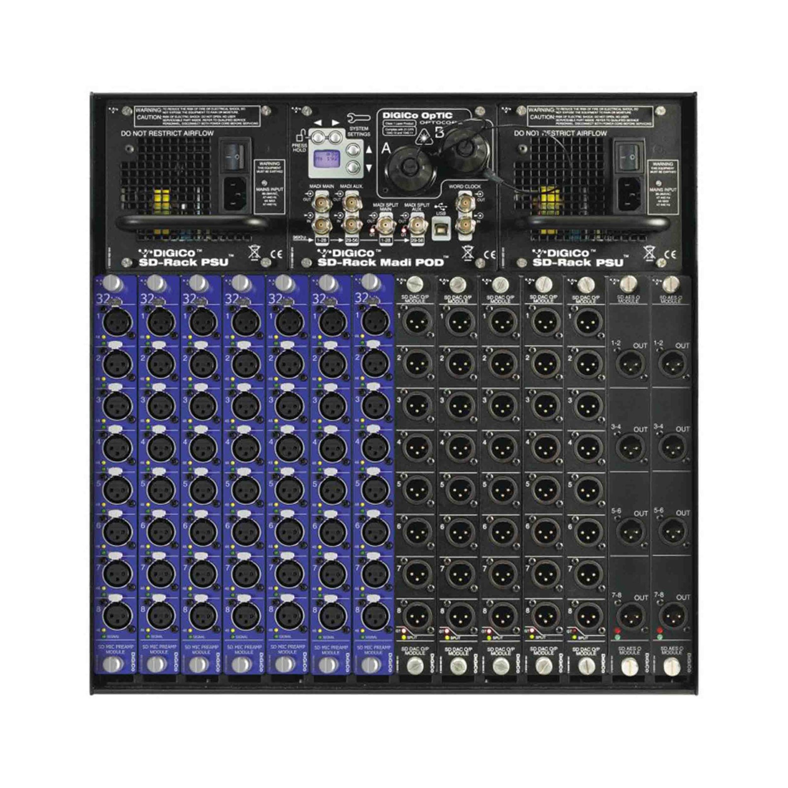 DiGiCo X-SD-RACK Standard SD-Rack Configuration - MADI-only