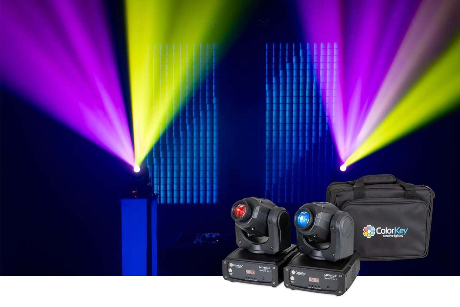 Colokey CKU-6102 Mobile Spot 50 Bundle with Carrying Bag - 2-Pack