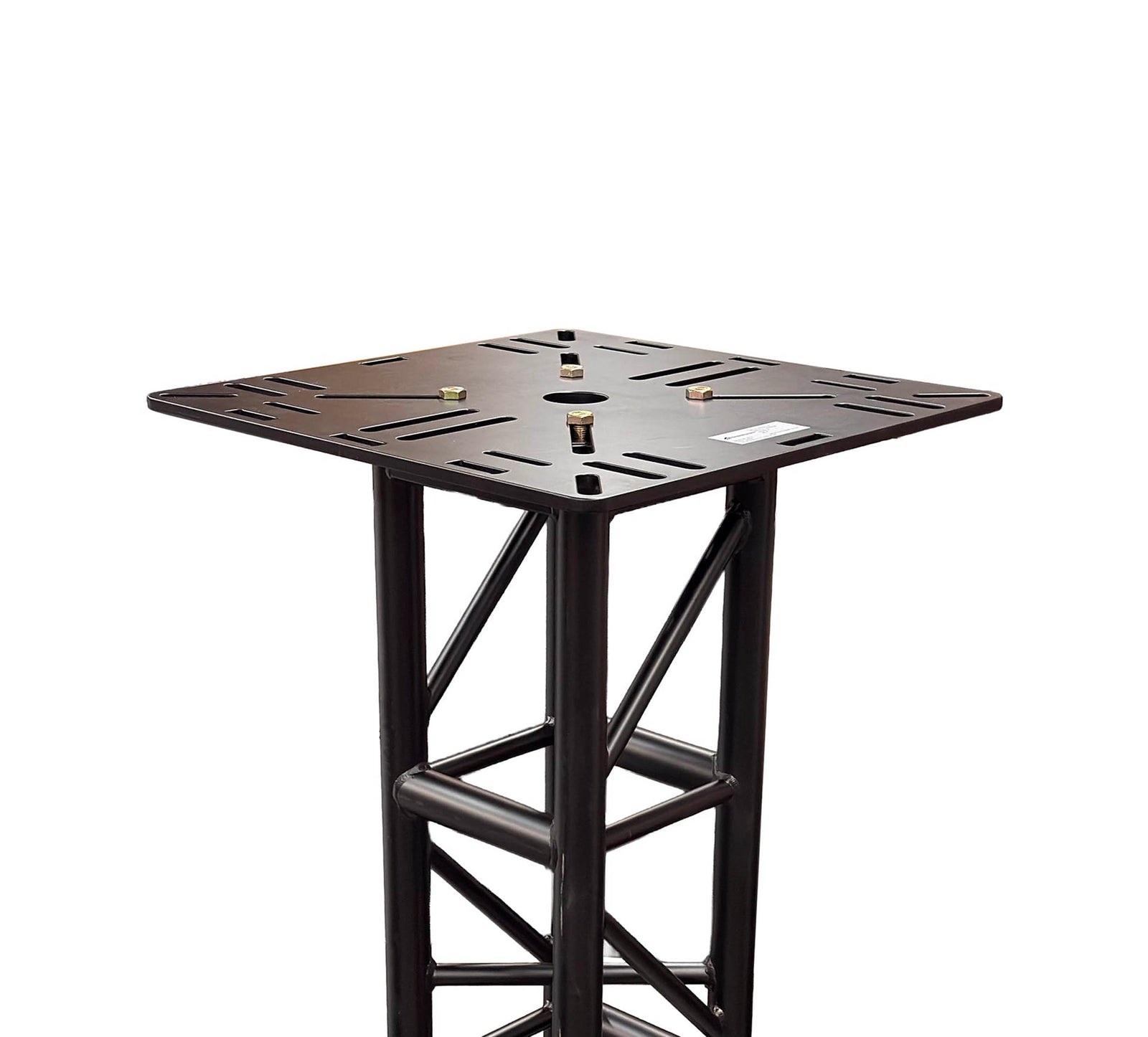 Show Solutions MTP2424-ALU-B, 24" x 24" Aluminum Utility Top Plate for Truss - Black