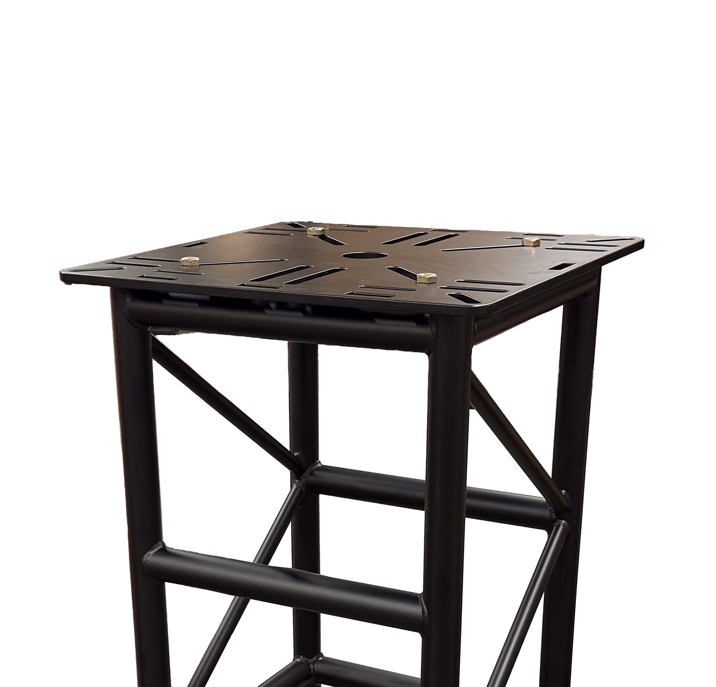 Show Solutions MTP2424-ALU-B, 24" x 24" Aluminum Utility Top Plate for Truss - Black