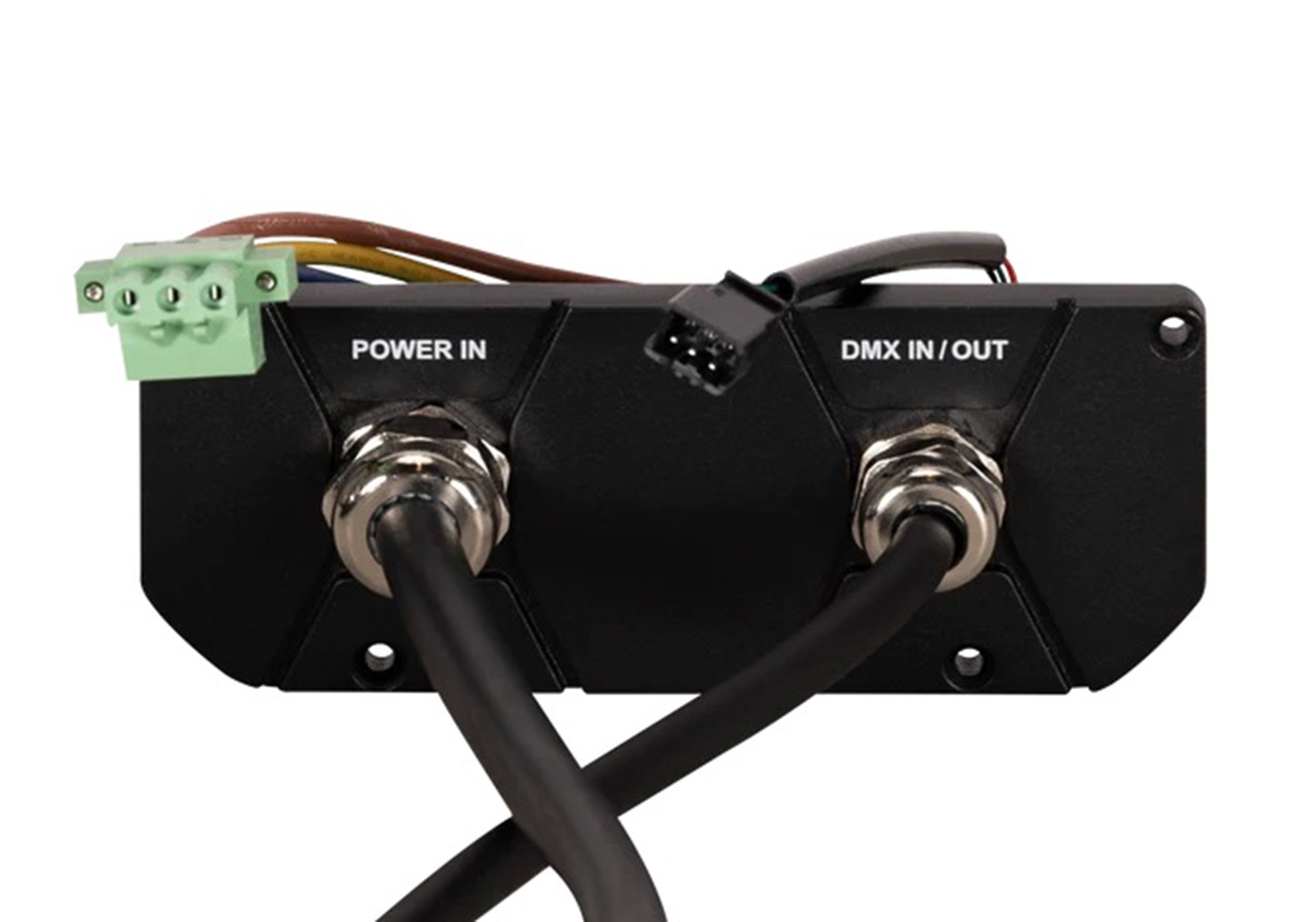 Elation Lighting HWP202 2W Hardwire Plate Accessory with Power In and DMX I/O Tails
