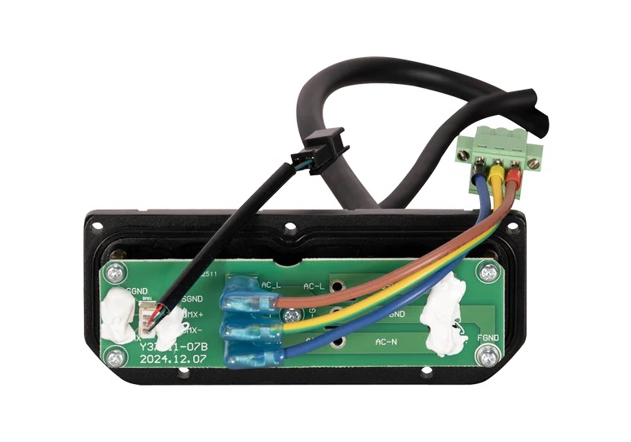Elation Lighting HWP202 2W Hardwire Plate Accessory with Power In and DMX I/O Tails