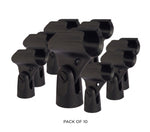 Shure A25DM 10-Pack Microphone Clips with Standard Stand Adapters