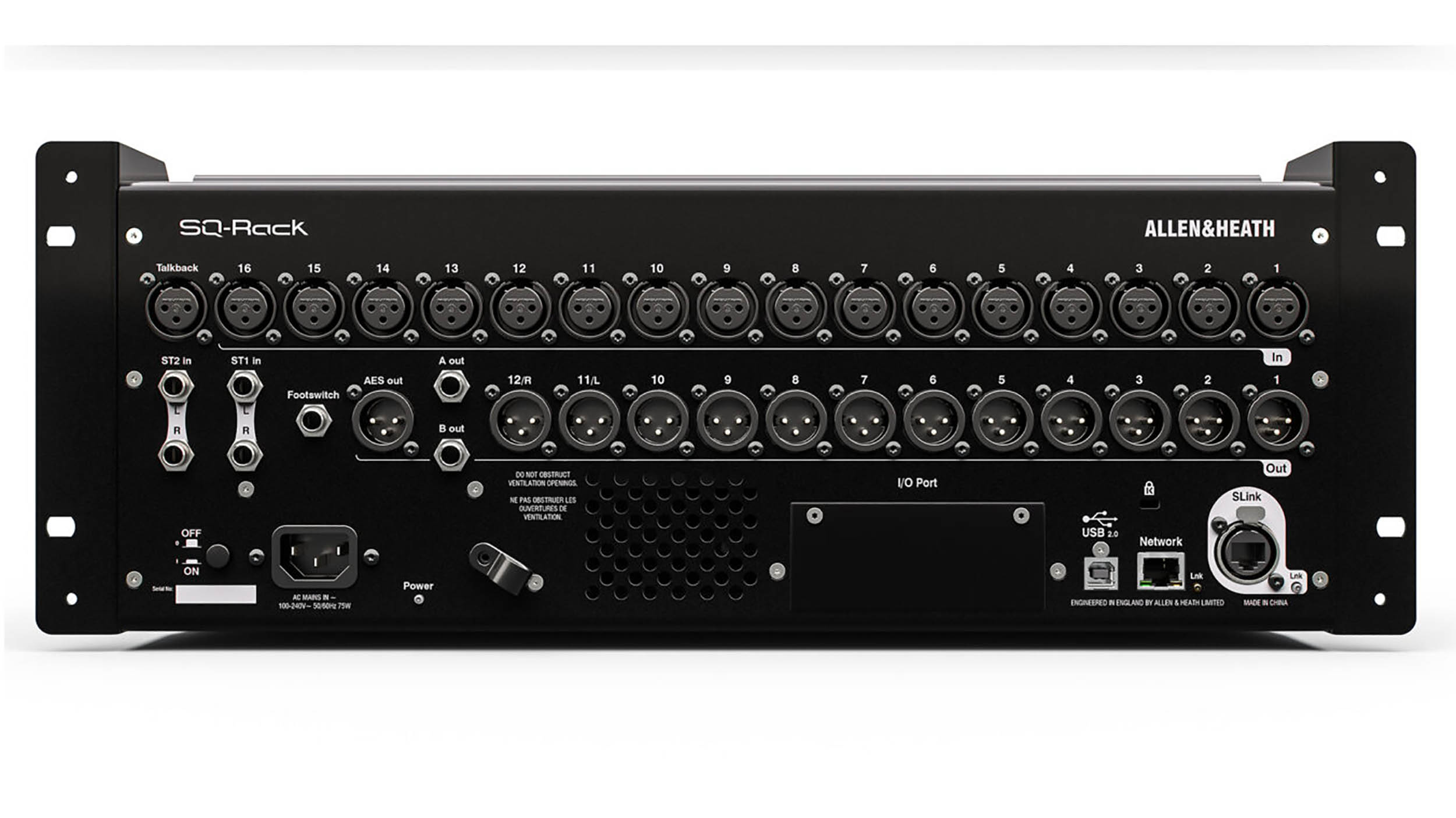 B-Stock: Allen & Heath SQ-Rack 48-Channel / 36-Bus Rackmount Digital Mixer - 4U Rack-mount