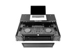 Odyssey FZGSXDJANW1BL Black Label 1U Flight Case with Glide Style Laptop Platform