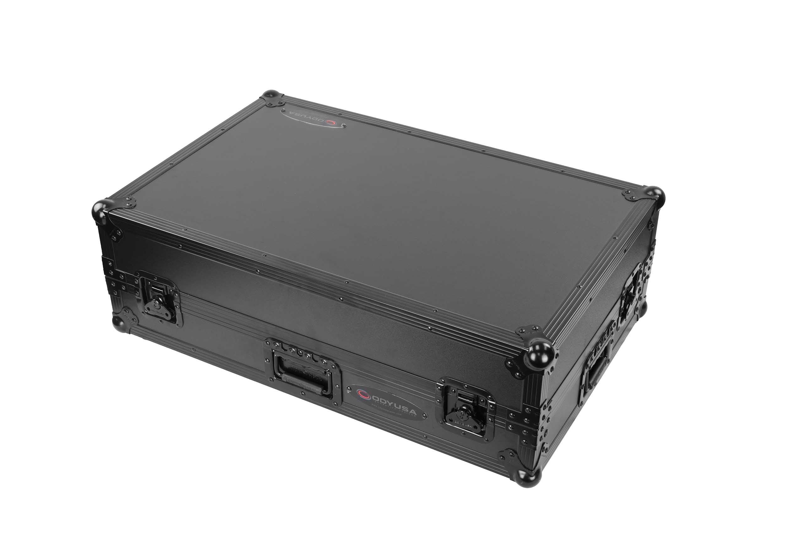 Odyssey FZGSXDJANW1BL Black Label 1U Flight Case with Glide Style Laptop Platform