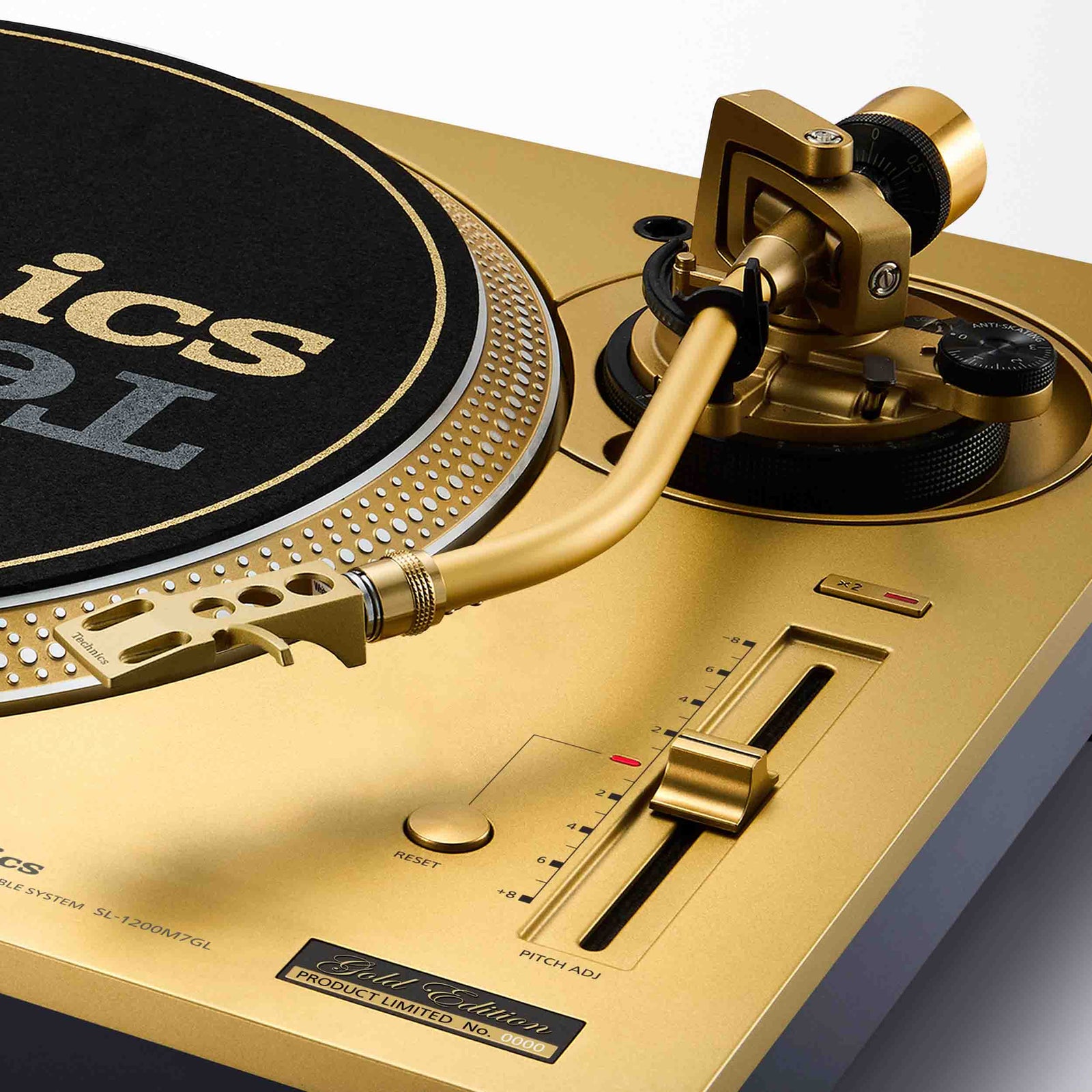 Technics SL-1200M7GL 55th Anniversary Gold Edition Direct Drive Turntable with 78 RPM