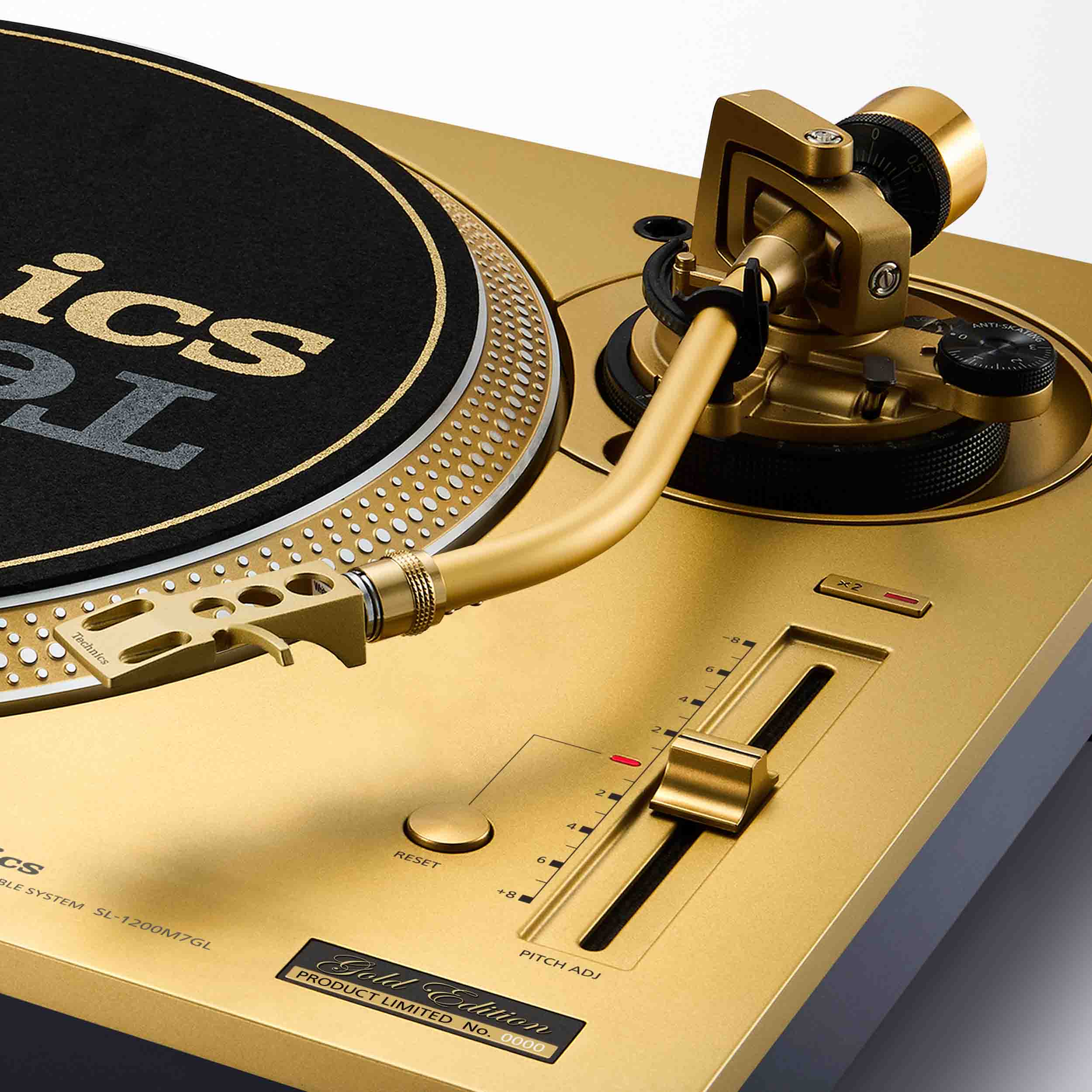 Technics SL-1200M7GL 55th Anniversary Gold Edition Direct Drive Turntable with 78 RPM