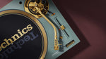 Technics SL-1200M7G-G 55th Anniversary Gold Edition Direct Drive Turntable, 78 RPM with Green Finish