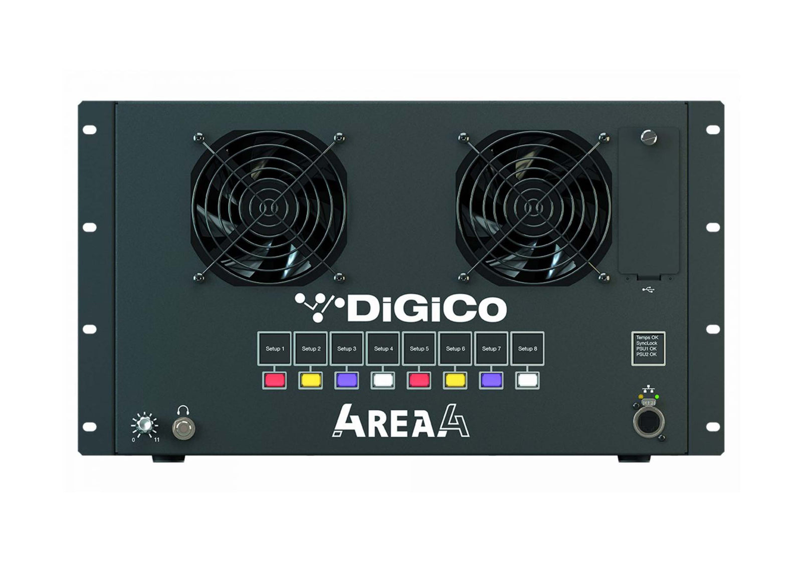 DiGiCo X-A-4REA4, 128x48+8 DSP Audio Processing Rack