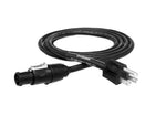 Hosa PRXN Series Professional Power Cord - PowerCON TRUE1 Compatible, REAN Power X to NEMA 5-15P, 15A/250V, 6 to 50 ft