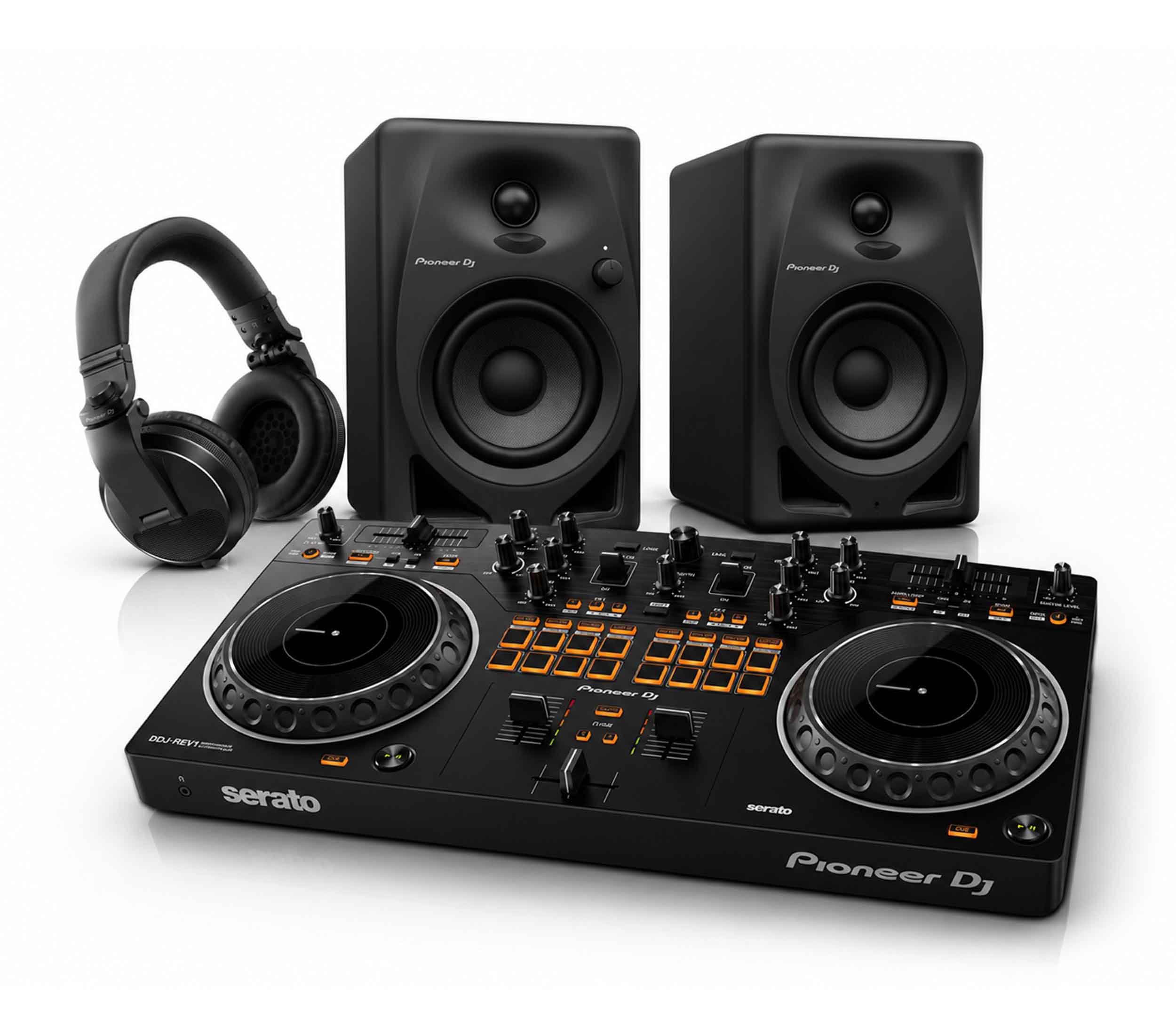 Pioneer DJ DDJ-REV1 2 Channel DJ Controller Pkg w/ Desktop Monitor