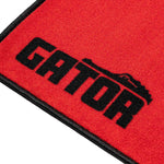 Gator Drum Rug Black, Red and White 78” x 66”