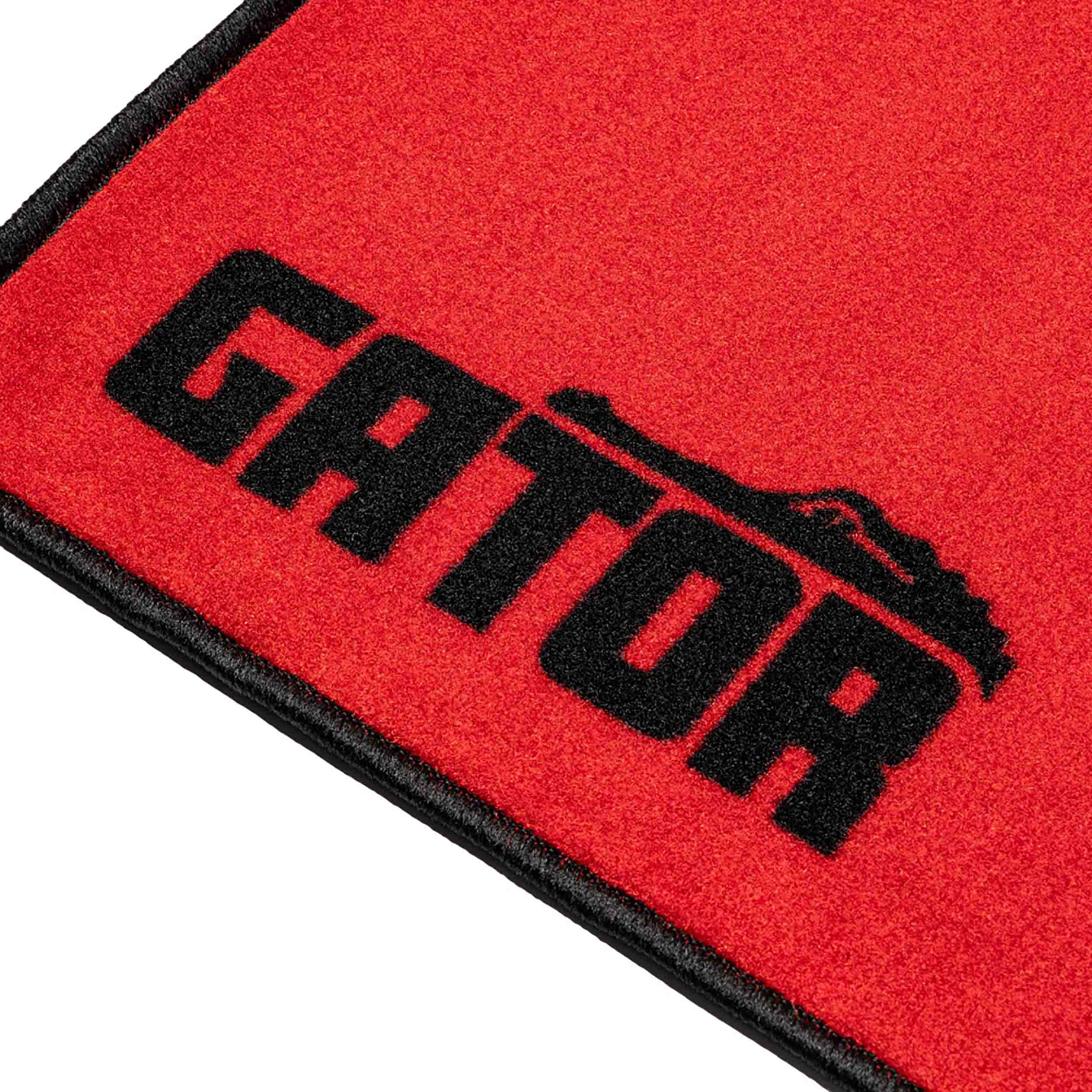 Gator Drum Rug Black, Red and White 78” x 66”