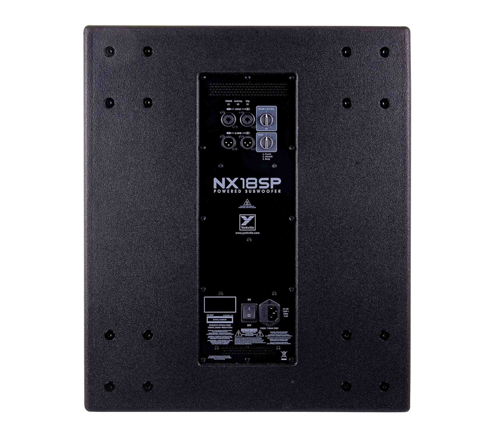 Yorkville Sound NX18SP 2400W 18" Powered Subwoofer with Class D Amplification
