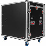 Gator GTOUR-MIXERXL-12U-4D2T Mixer Case with 12 RU Rack, Four Drawers, and Two Tables