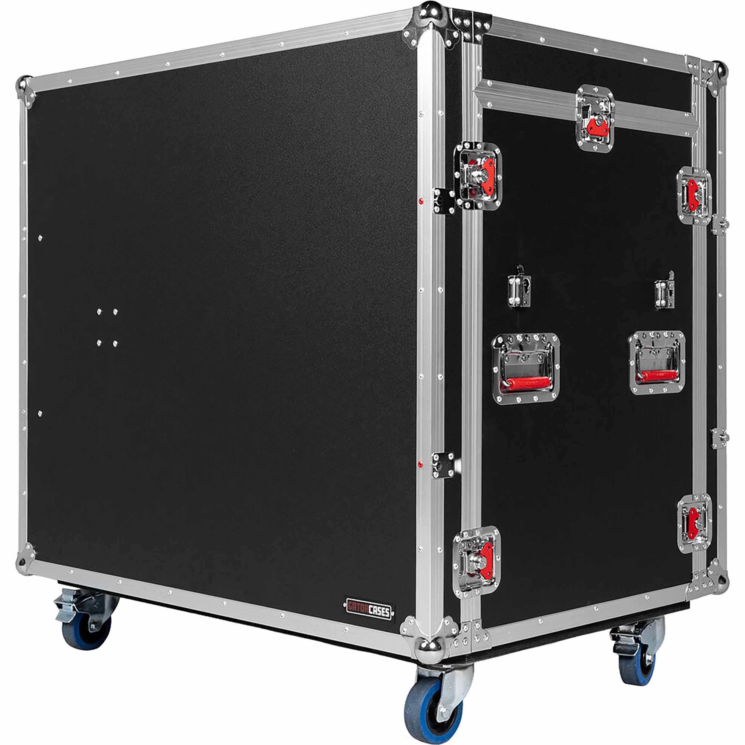 Gator GTOUR-MIXERXL-12U-4D2T Mixer Case with 12 RU Rack, Four Drawers, and Two Tables