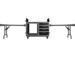 Gator GTOUR-MIXERXL-12U-4D2T Mixer Case with 12 RU Rack, Four Drawers, and Two Tables