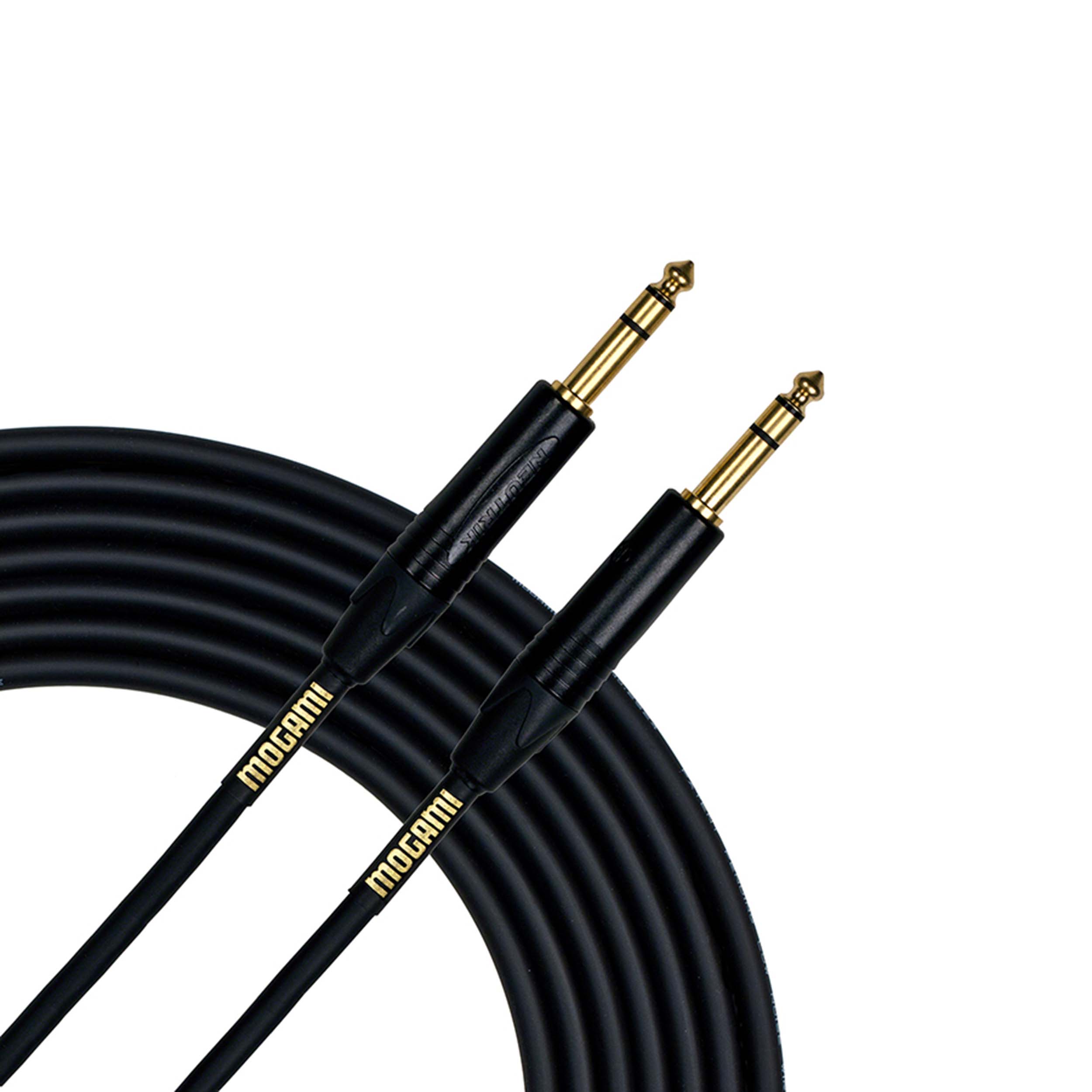 Mogami Gold TRS-TRS-03 Balanced 1/4-inch TRS Male to 1/4-inch TRS Male Patch Cable - 3 foot