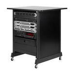 Gator RI-STRK-14U-BLK Wood Rack Cabinet 14 RU Black