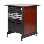 Gator RI-STRK-14U-CH Wood Rack Cabinet 14 RU Cherry