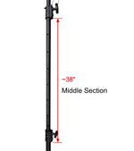 Odyssey LSBP120POLE-B, 120" Long Lighting Pole - Black