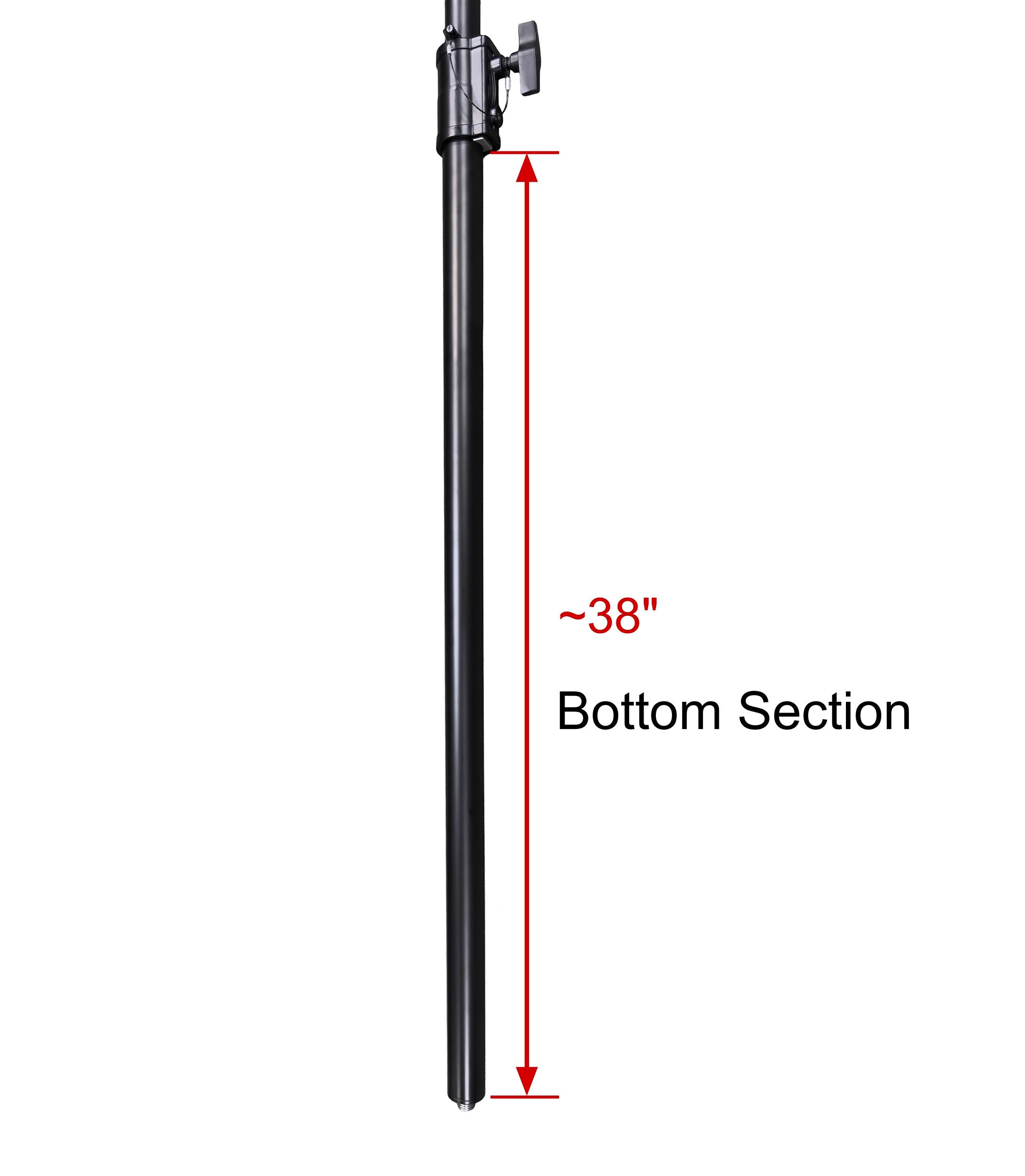 Odyssey LSBP120POLE-B, 120" Long Lighting Pole - Black