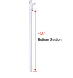 Odyssey LSBP120POLE-W, 120" Long Lighting Pole - White