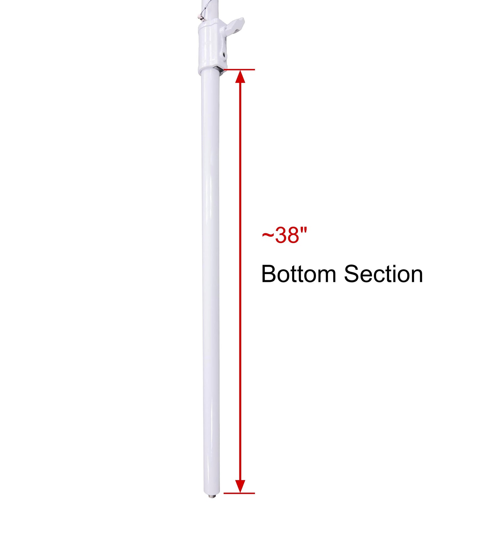 Odyssey LSBP120POLE-W, 120" Long Lighting Pole - White