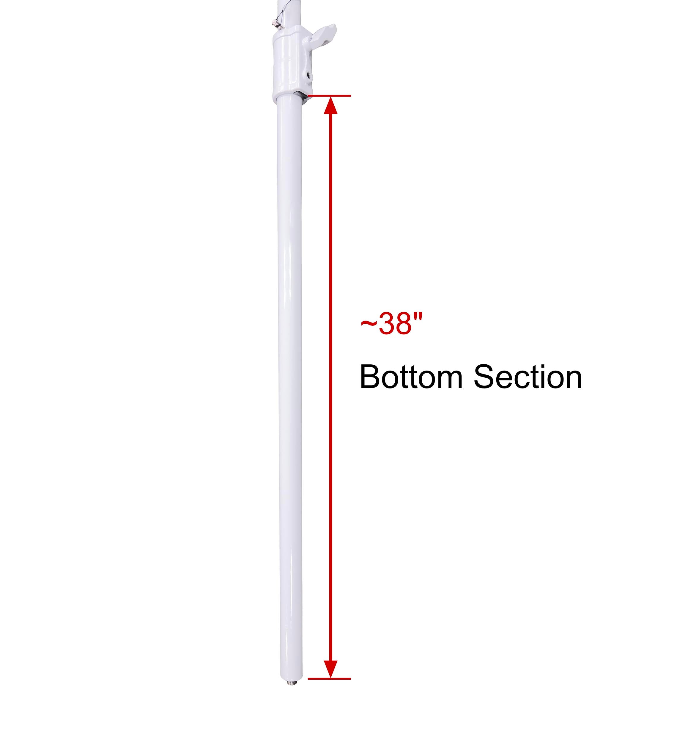 Odyssey LSBP120POLE-W, 120" Long Lighting Pole - White