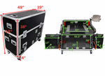 ProX XZF-MIDHD9624LMA1U ZCASE MIDAS Heritage D HD96-24 Flip-Ready Hydraulic Console Case Easy-Retracting Lifting 1U Case