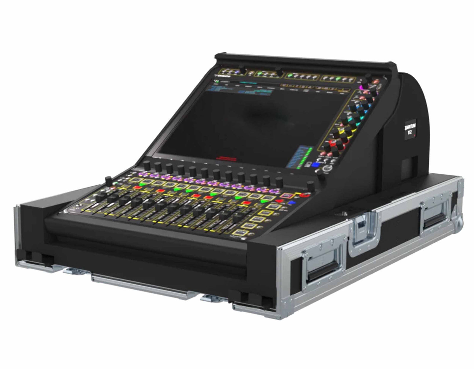 ProX XSM-DIGQ112DHWLMA Flight Case for DiGiCo Quantum 112 with Doghouse, Monitor Arm and Laptop Support