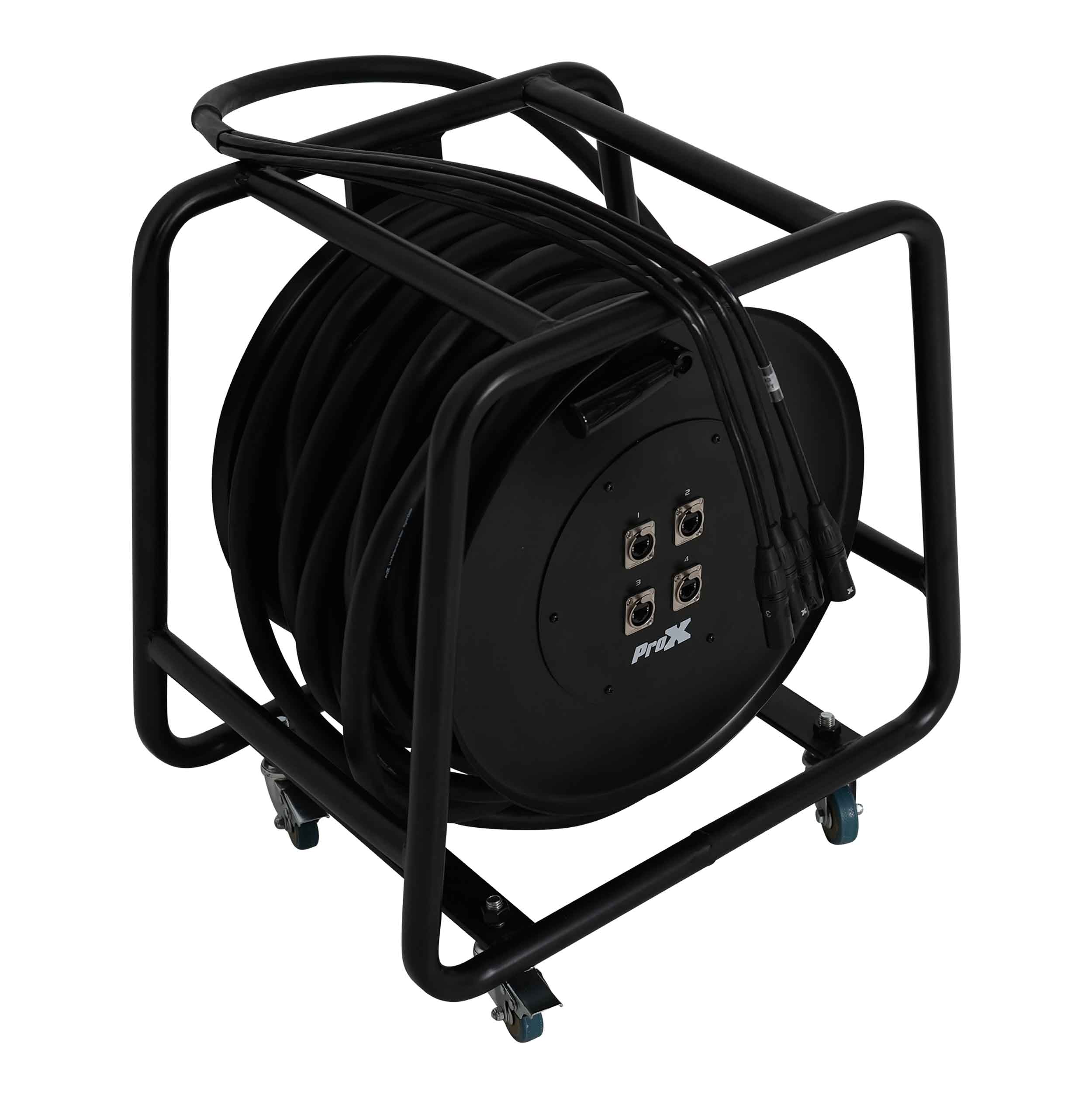 ProX XC-SBCAT6150X4DRUM 150 ft Shielded Cat6 Cable Reel 4-Line F, UTP, 24 AWG