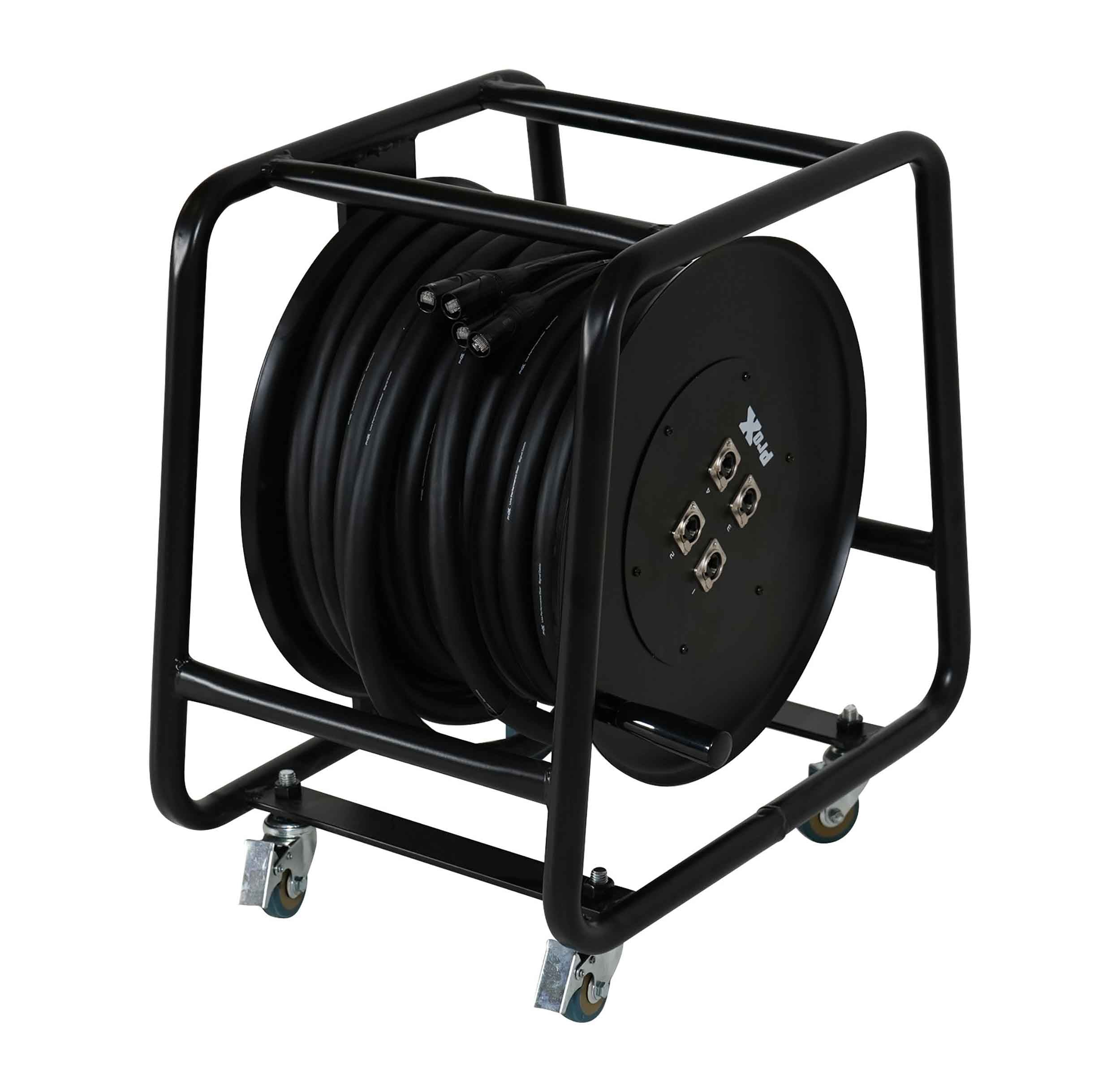 ProX XC-SBCAT6150X4DRUM 150 ft Shielded Cat6 Cable Reel 4-Line F, UTP, 24 AWG