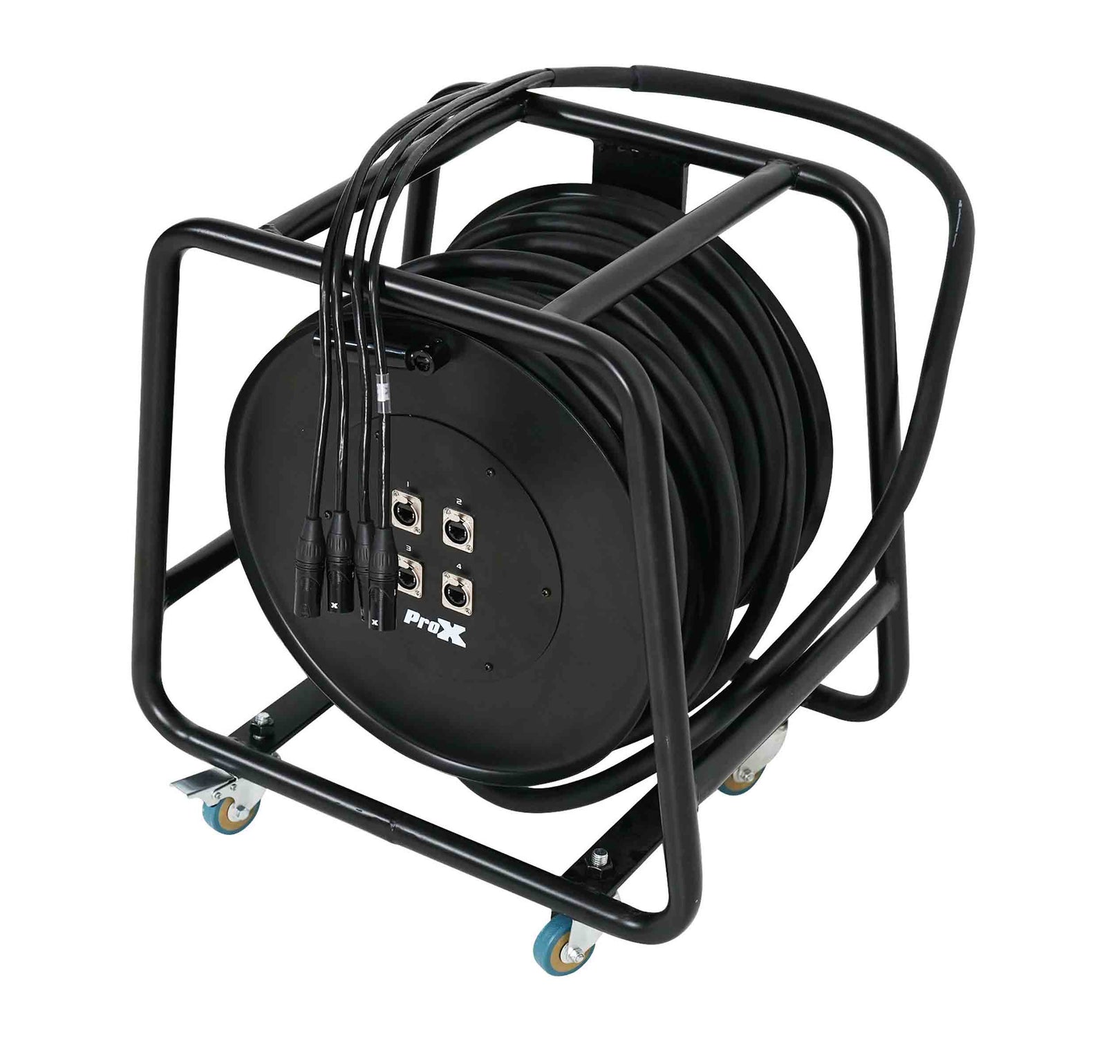 ProX XC-SBCAT6150X4DRUM 150 ft Shielded Cat6 Cable Reel 4-Line F, UTP, 24 AWG