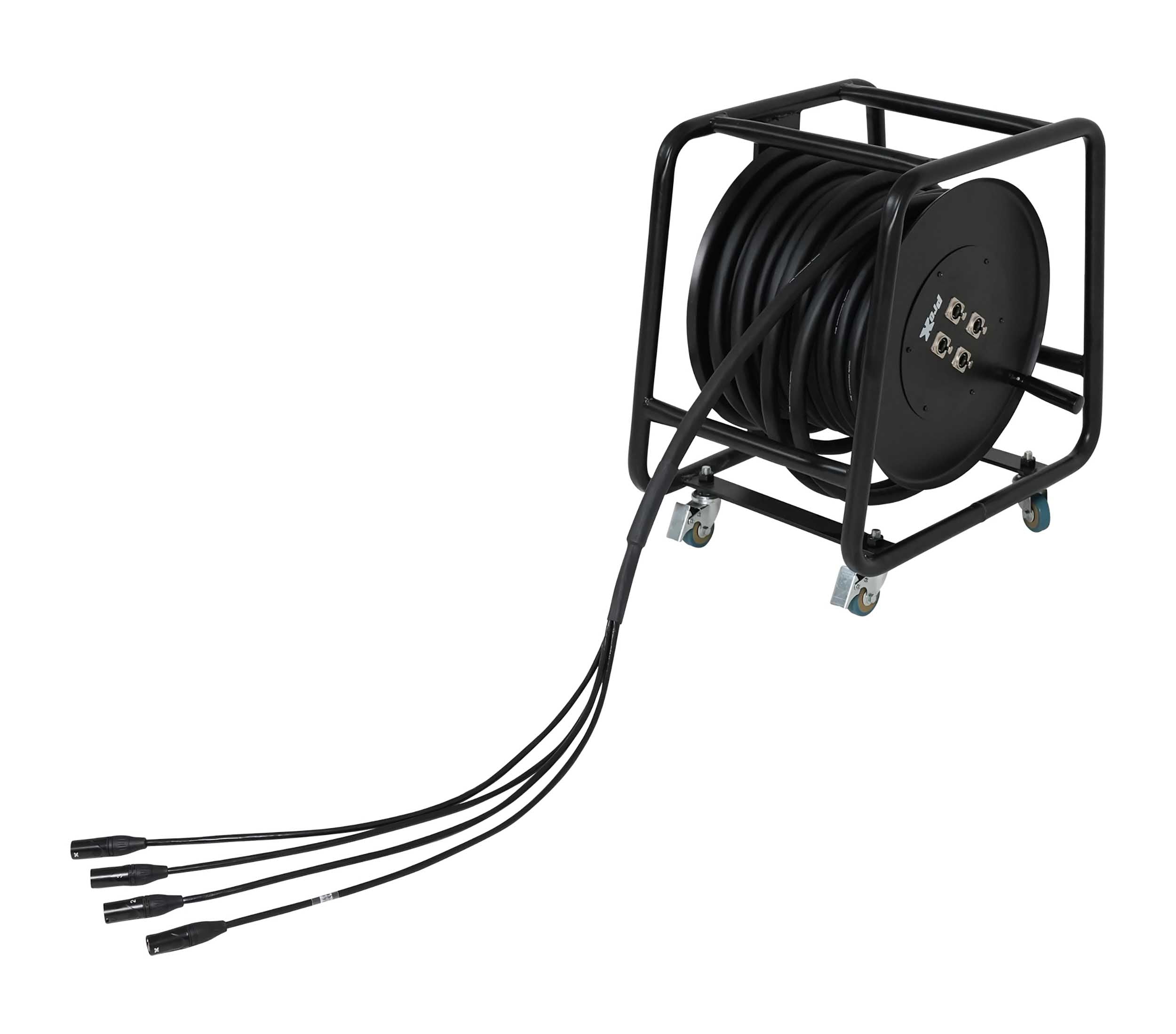 ProX XC-SBCAT6150X4DRUM 150 ft Shielded Cat6 Cable Reel 4-Line F, UTP, 24 AWG