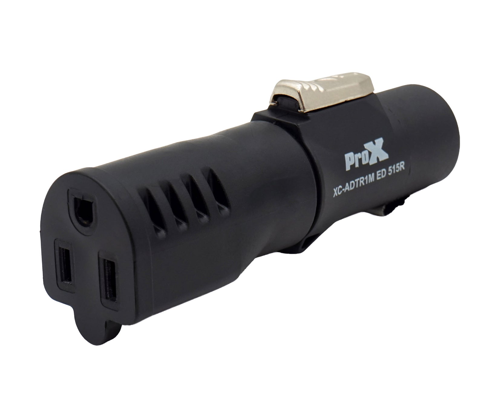 ProX XC-ADTR1MED515R Edison NEMA 5-15R Female to TRUE1 Male Black Locking Power Connector Adapter