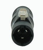 ProX XC-ADTR1MED515R Edison NEMA 5-15R Female to TRUE1 Male Black Locking Power Connector Adapter
