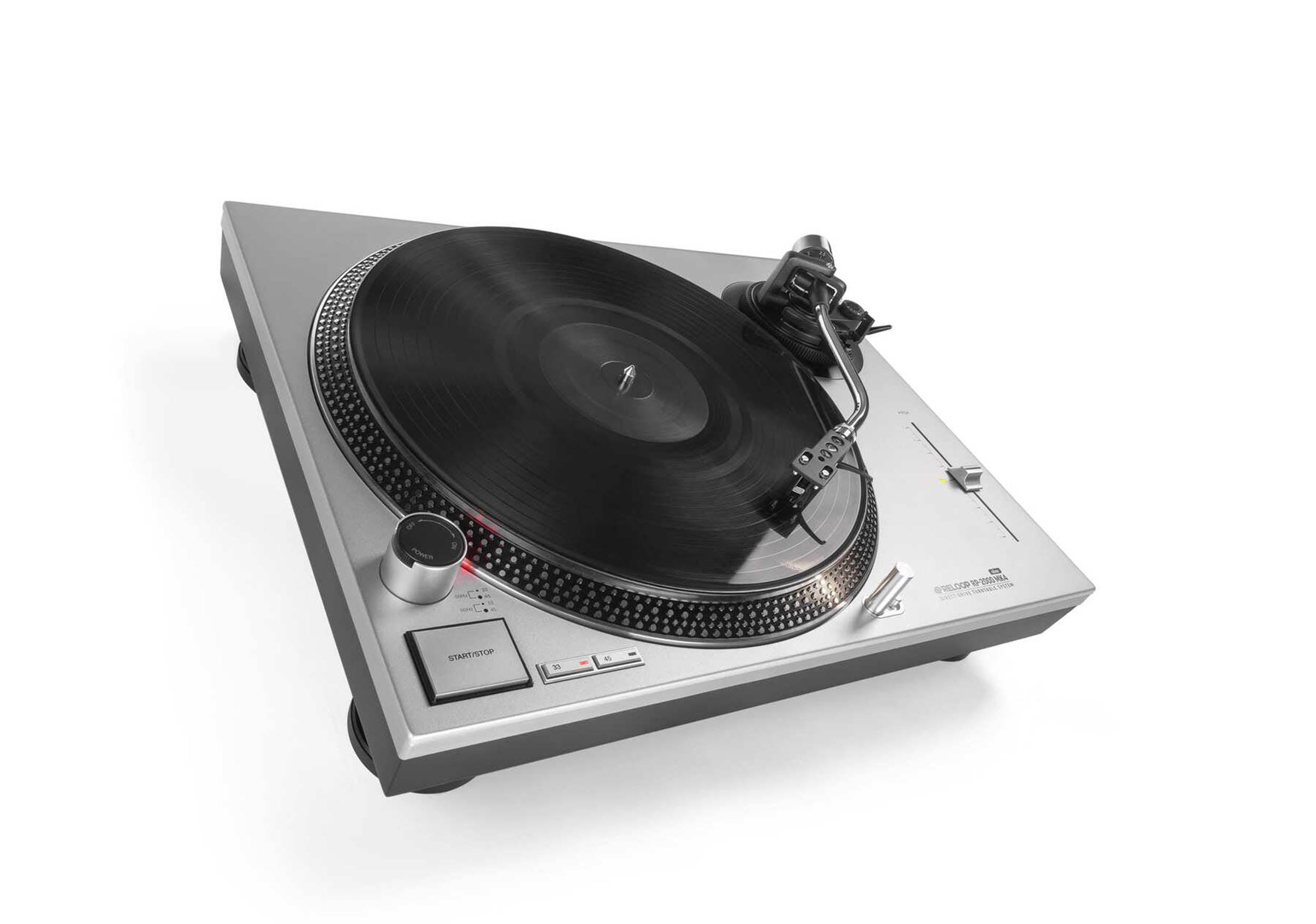 Reloop AMS-RP-2000-MK4-SLV, Direct Drive DJ Turntable - Silver