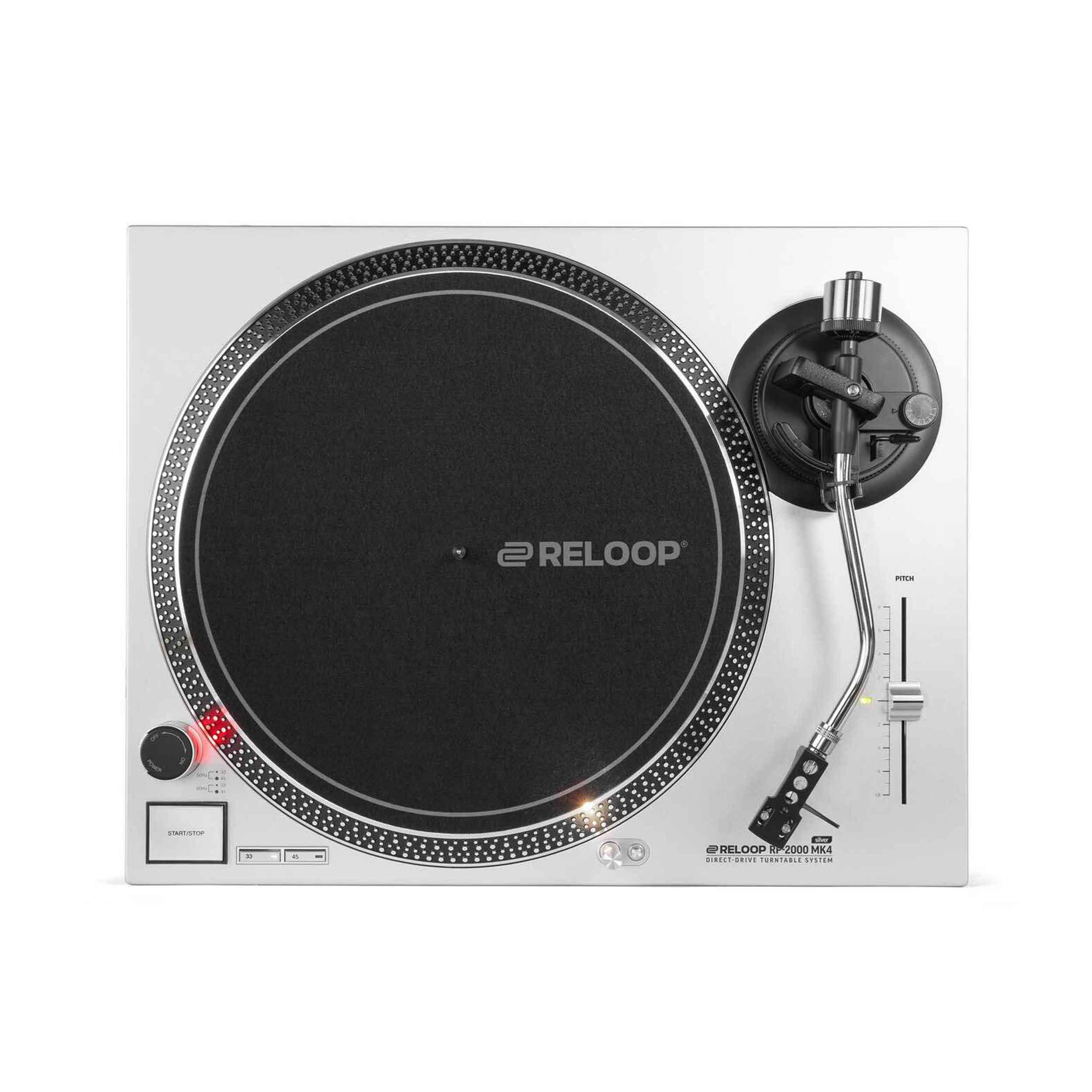 Reloop AMS-RP-2000-MK4-SLV, Direct Drive DJ Turntable - Silver
