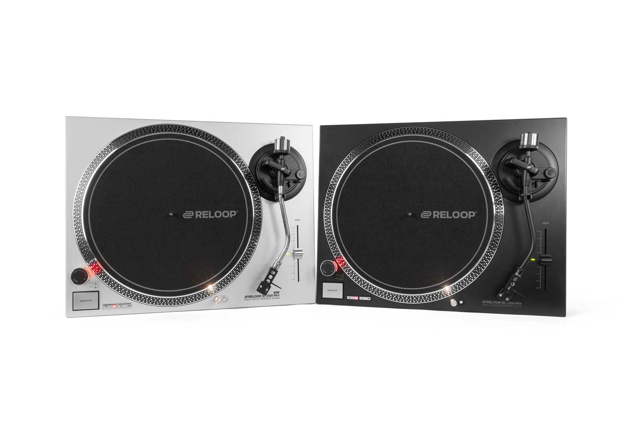 Reloop AMS-RP-2000-MK4-SLV, Direct Drive DJ Turntable - Silver