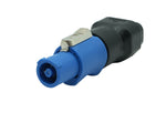 ProX XC-ADPWCFIEC IEC C14 Female to PowerCON Female Blue Locking Connector Power Coupler Adapter